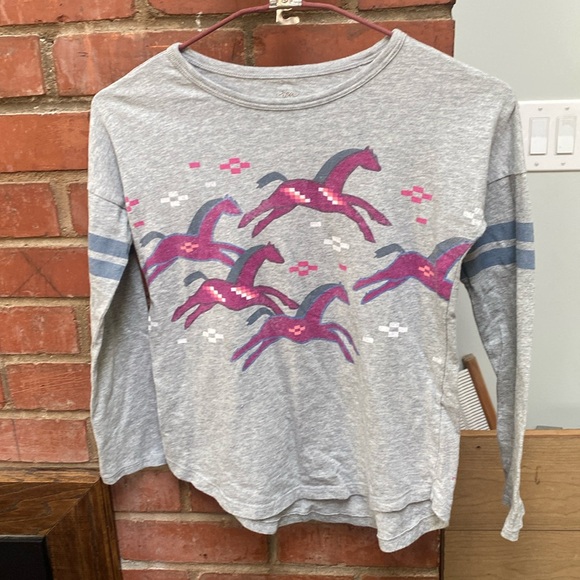Tea Collection Other - Tea Collection older kid long sleeved wild horses tee